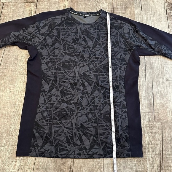 Mediheal Japanese Workman Crystal Long-Sleeve Shirt Black Gray Men's Size 3L - Picture 3 of 6